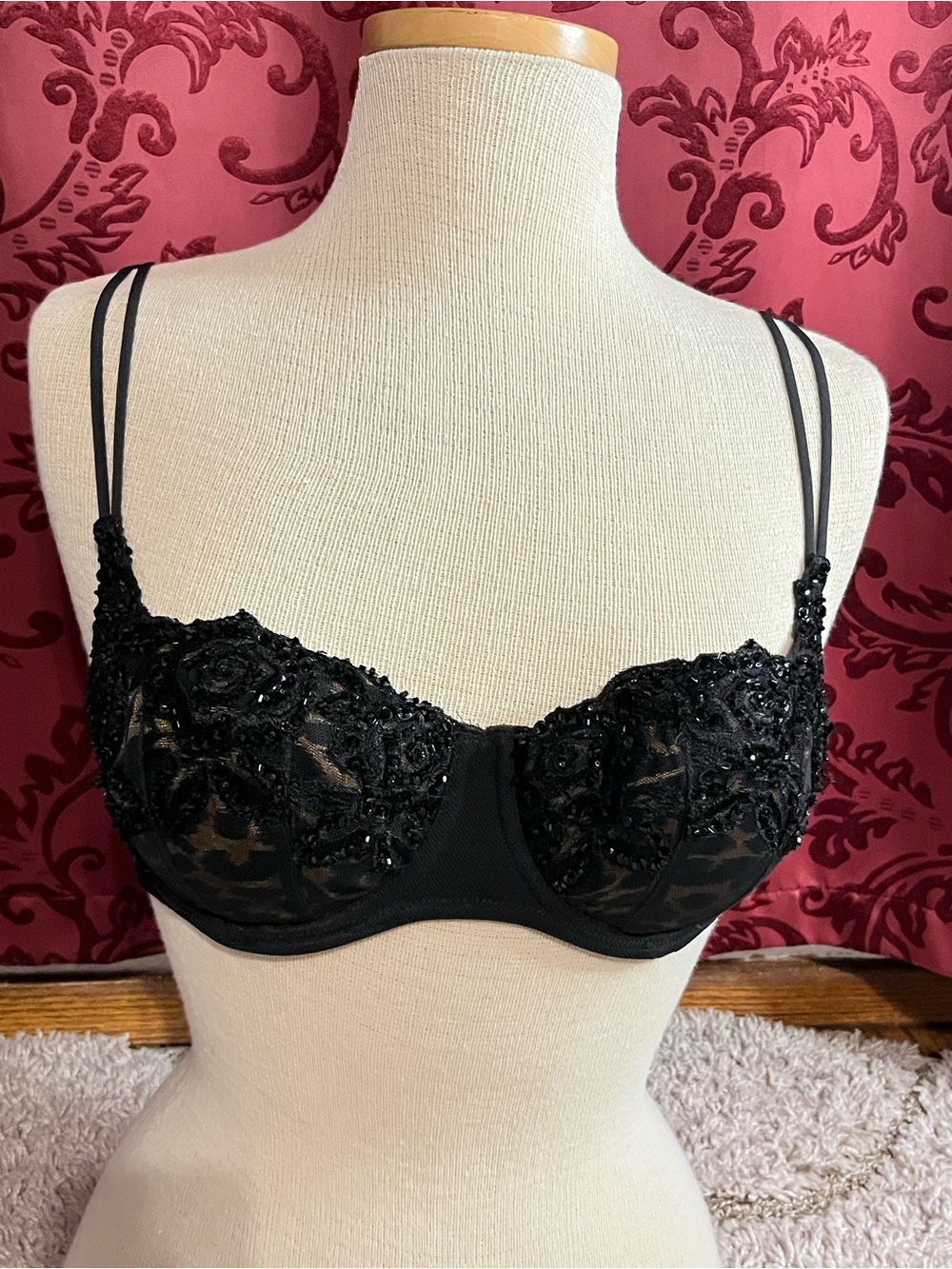 Vintage Victoria's Secret black bra